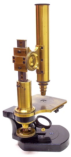  C. Kellner in Wetzlar, Belthle & Rexroth, No. 451, c. 1861. Large Model Microscope 
