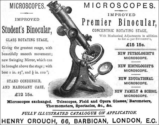 Crouch Student binocular microscope
