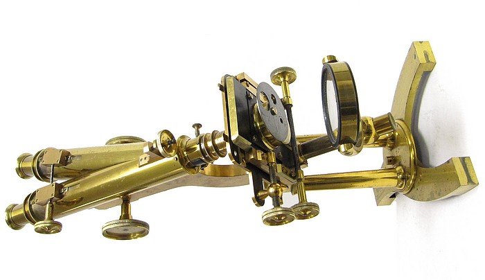 J.B. Dancer Optician No. 371 Manchester. Wenham binocular microscope, c. 1863