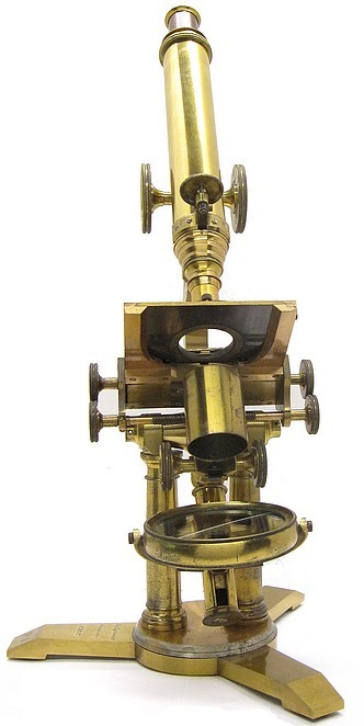 Jos. Zentmayer, Philadelphia, FECIT, No.1. The first (or forerunner) Grand American Microscope, c. 1858