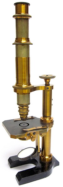 Franz Schmidt & Haensch, Berlin. Continental model microscope, c. 1880