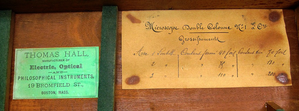 Imported Double Pillar French microscope