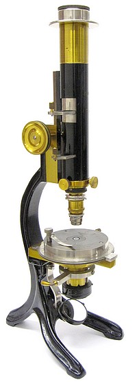 R. Fuess Steglitz-Berlin, # 1414. Smaller petrological microscope model Va, c.1908 (model with a very large field of view)