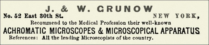 1868 Grunow advertisement