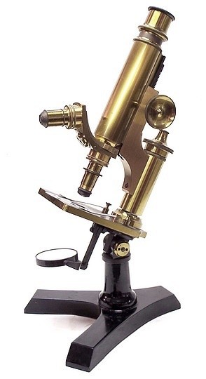 J. Grunow, New York No. 950. Monocular microscope, c. 1889