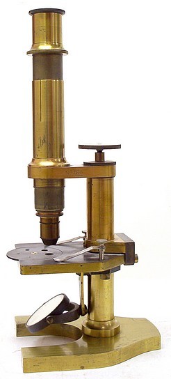 J. Grunow New York, No. 780. Continental type microscope 