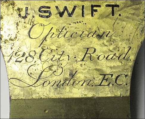 J. Swift, Optician, 128 City Road, London E. C.