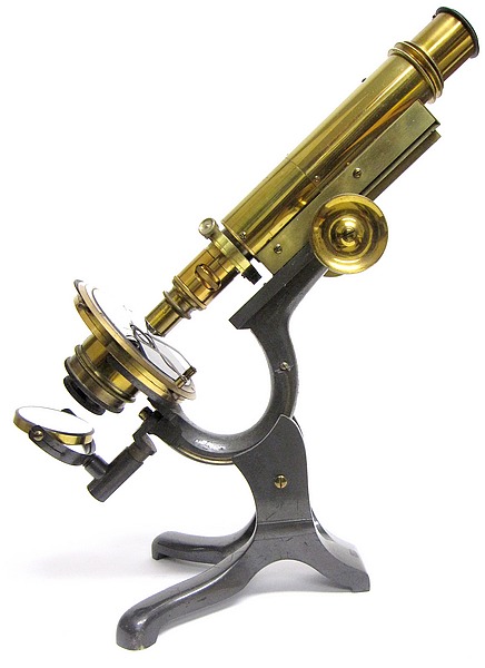 James Swift & Son, University St. London W.C. Improved Wale's American Microscope, c. 1881. Version constructed as a polarizing (mineral) microscope