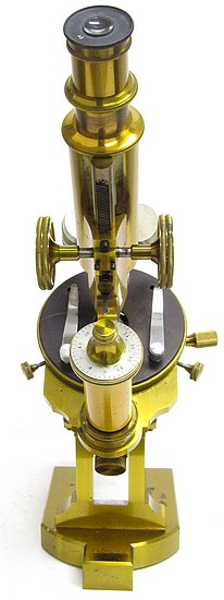 F. Koristka, Milano #6827. Large Continental Microscope c. 1900 (Microscopio Grande Modello IIa)