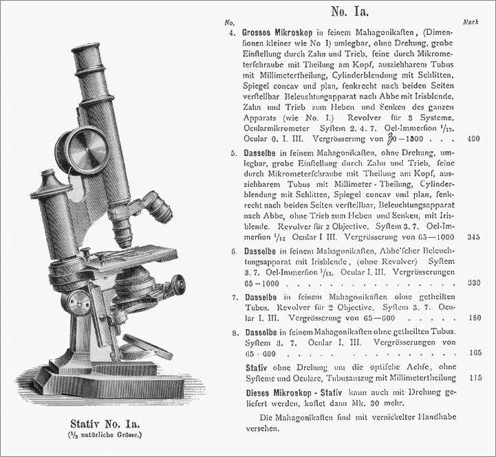E. Leitz, Wetzlar Microscope Stand 1, c. 1885
