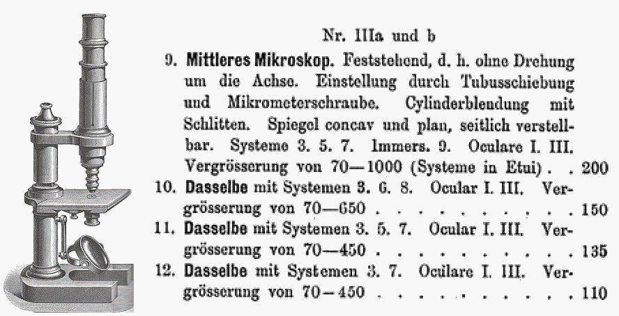 Leitz microscope 1880 stand IIIa