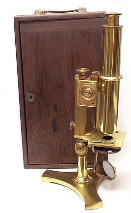  Lyman D. McIntosh, Chicago (unsigned). Pat. March 13, 1883. Microscope for a Solar and Stereopticon Combination, c. 1885
