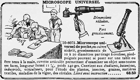 Microscope Universel � Grossissement Variable, c. 1925.