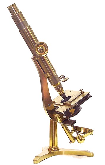  Powell & Lealand, London. Student microscope with Varley stage, c. 1850