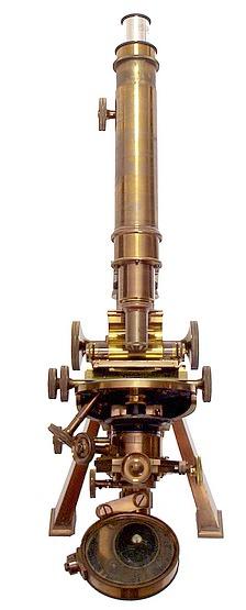  Powell & Lealand, Elmsdale, Greenham Road, Muswell Hill N.. Late of 170 Euston Road N. W. The No.1 monocular microscope dated 1908 