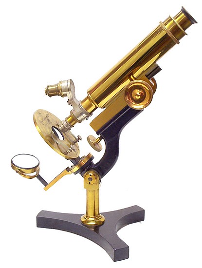 James W. Queen & Co., Phila., # 1853. The Acme No. 4 Model Microscope