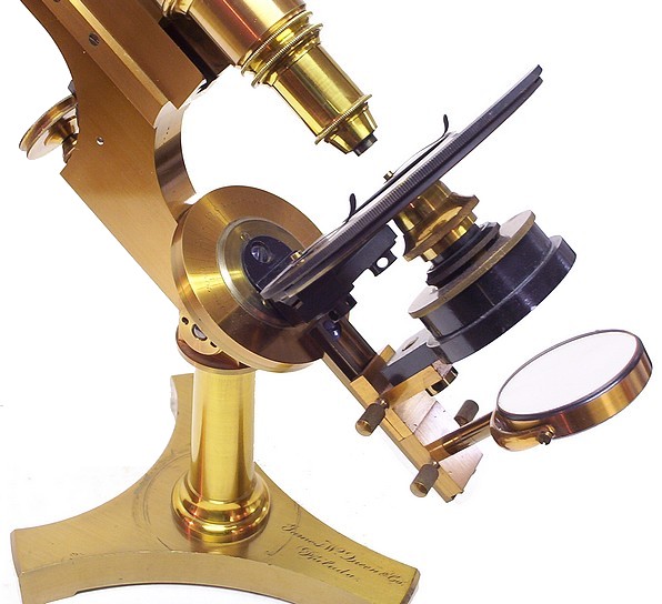 James W. Queen & Co., Phila., # 788. The Acme No. 3 Model Microscope. c. 1890