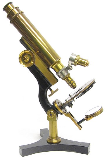 Jas. W. Queen & Co., PHILADA., # 1476. The Acme No. 4 Model Microscope. c. 1887. The microscope of Dr. Edward E. Maxey, MD (1867-1934)