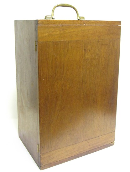 James W. Queen & Co., Phila., # 736. The Acme No. 4 Model Microscope. Storage case