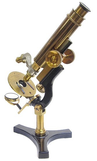 James W. Queen & Co., Phila., # 736. The Acme No. 4 Model Microscope