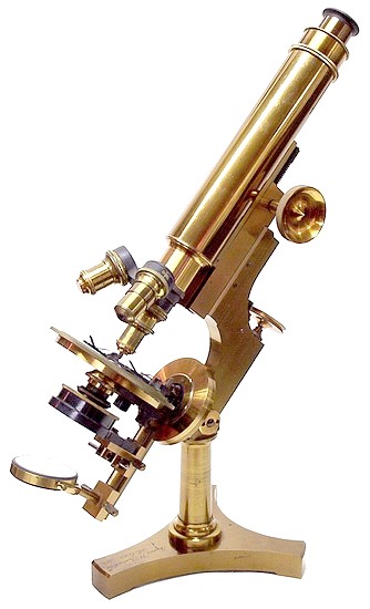 James W. Queen & Co., Phila. (no serial number). The Acme No. 3 Model Microscope. c. 1890