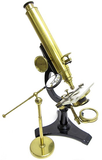 James W. Queen & Co., Philadelphia and New York. The Student Model Microscope, c. 1871