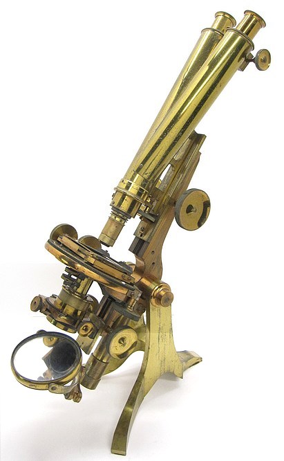 Ross, London, #4001 c. 1875. Binocular Jackson model microscope No. Ia
