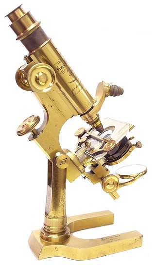 L. Schrauer, Maker, New York. Prize Microscope Awarded to Frank Caudkins Bunn, M.D., 1889