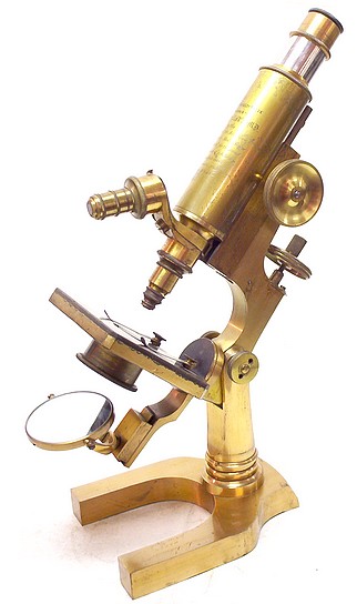  L. Schrauer, Maker, New York. Prize Microscope Awarded to Frederick Hills Cole, M.D., 1894