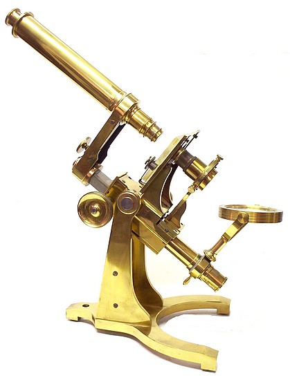 Charles A. Spencer's Trunnion Model Microscope c. 1855