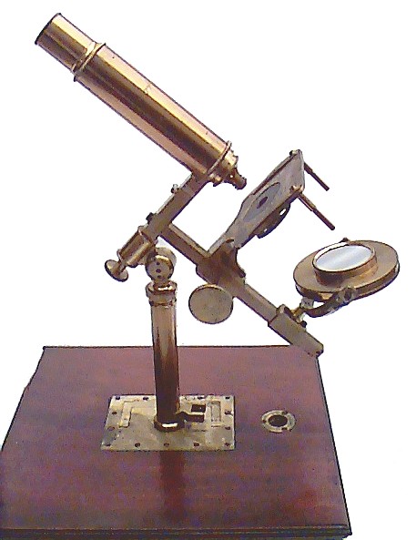 Made for Widdifield & Cie, Boston. A Rare Universal (inverted) Microscope Sold by a Boston Retailer. c. 1840-1855 