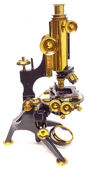 W. Watson & Sons Ltd., 313 High Holborn London #10844. The Van Heurck No.1 model microscope, c. 1910
