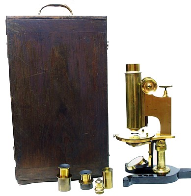 Yawman & Erbe. Monocular microscope, c. 1880