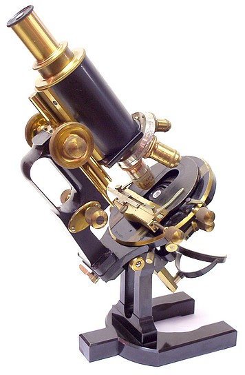 Carl Zeiss, Jena No. 47238. Jug-handle microscope