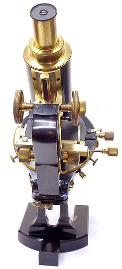 Carl Zeiss, Jena No. 47238. Jug-handle microscope