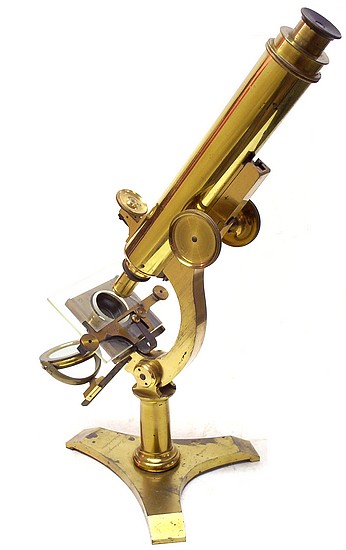 J. Zentmayer, Philadelphia No. 975. United States Army Hospital Monocular Microscope, before 1876