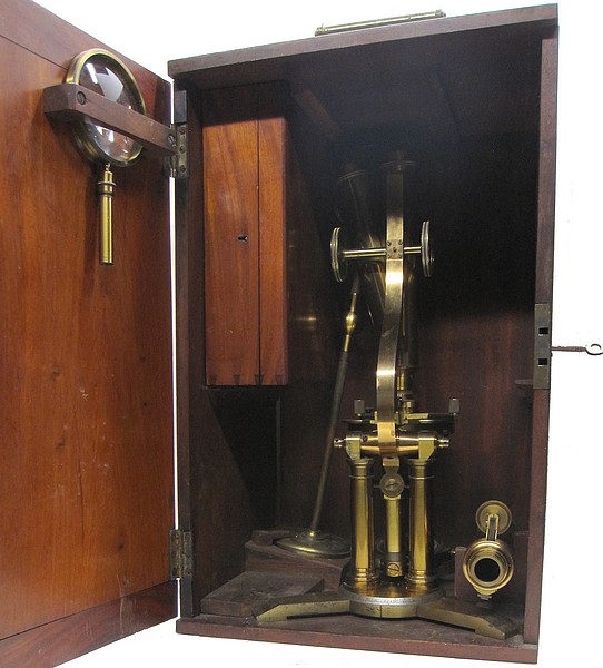 Zentmayer Grand American microscope binocular case