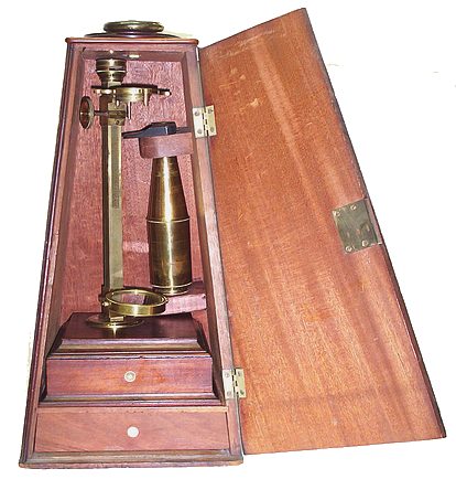 Bate, London. Jones Improved type microscope, c. 1820