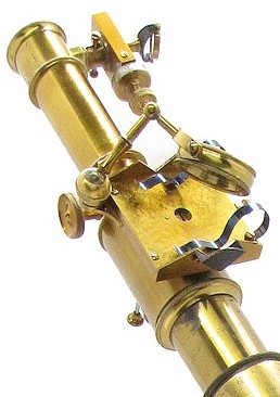 Sorby-Browning Microspectroscope with Bright-line Micrometer on microscope