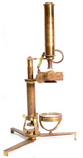 Continental   microscope: c. 1840 