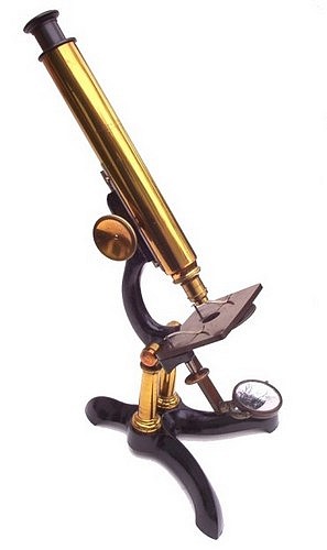 Bausch & Lomb Optical. Co., Rochester NY, #768, Educational model microscope, c. 1879 
