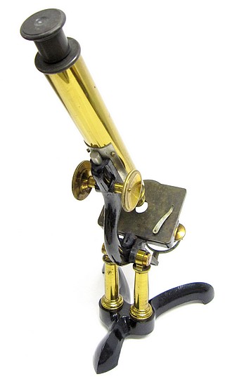  Bausch & Lomb Optical. Co., Rochester NY, #768. The Educational model microscope, c. 1879 