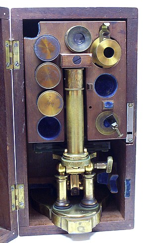 george wale microscope in case