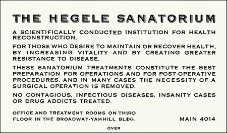 hegele trade card