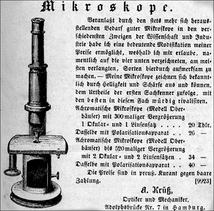 A. Krüss, Hamburg microscope