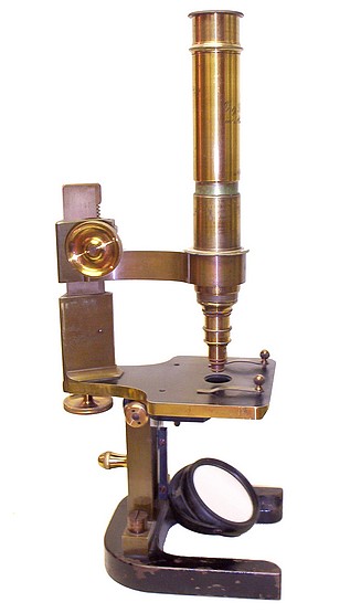 G. & S. Merz Munchen N:866. Large model monocular microscope c. 1868