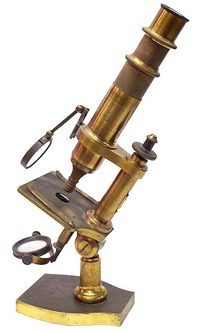 Nachet Opticien, rue Serpente 16, Paris. Small model microscope, c.1853 
