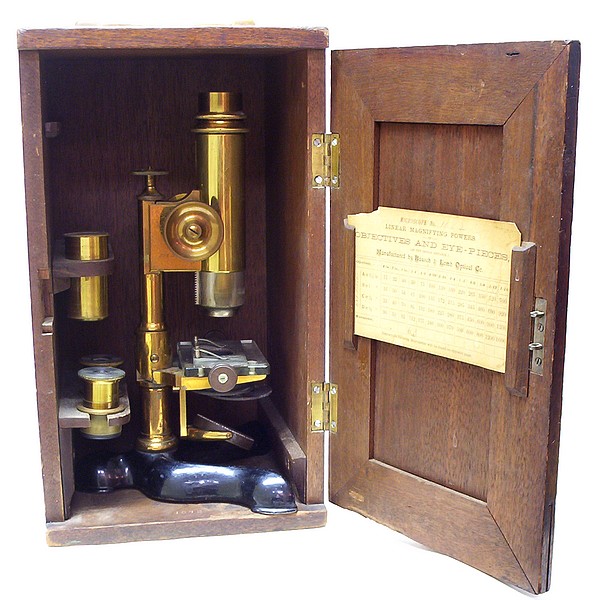 microscope in the case