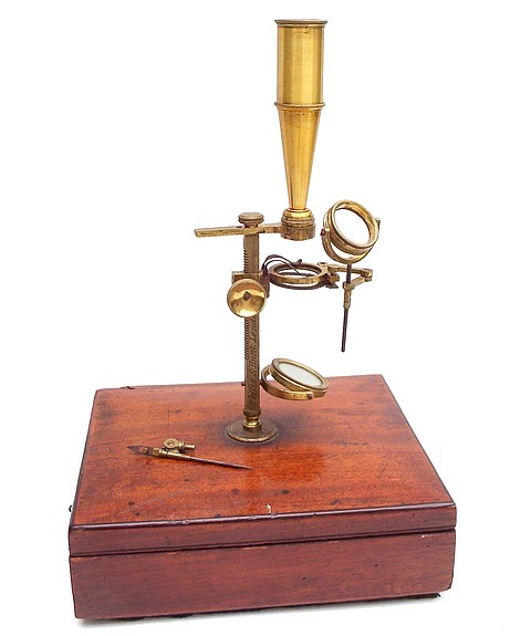 Porter & Hunt, London. Case-mounted microscope. c.1831