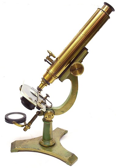 James W. Queen & Co., Philadelphia and New York. The Student Model Microscope, c. 1874 